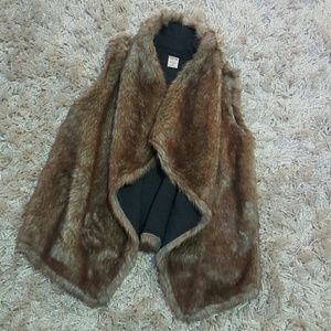 Mossimo Faux Fur Reversible Vest